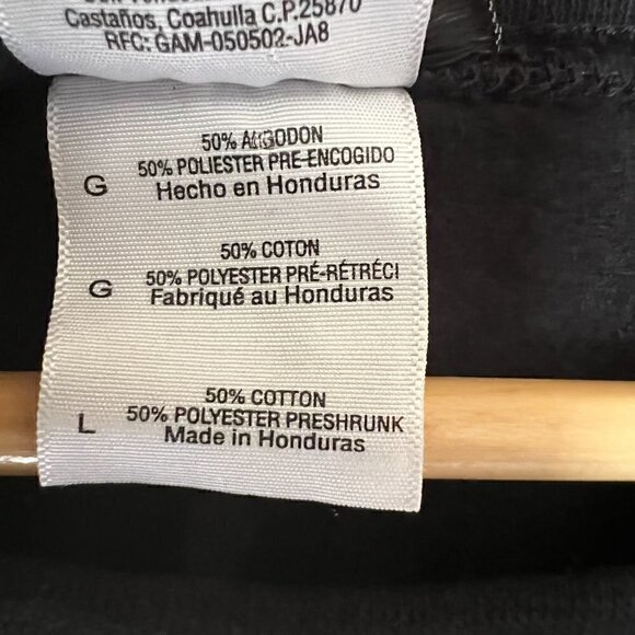 𝅺graphic Black Sweatshirt-Minimalist Abstract Geometric Streetwear-Size Large - Picture 7 of 7